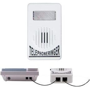 Telephone Ringer Amplifier Strobe Light Flasher Bell Extra-Loud Telephone/Phone Ringer