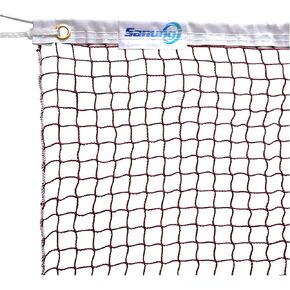 شبكة كرة الريشة مع حقيبة حمل، خياطة جانبية واحدة، شبكة بديلة لتنس الريشة من البولي بروبيلين والنايلون، شبكة رياضية للتدريب اليومي والمنافسة، سهلة الإعداد 20 قدم × 2.5 قدم in Kuwait