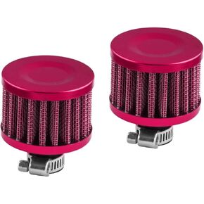 2pcs 12mm Air Filter Cold Air Intake Filter Breather Turbo Vent Air Intake Filter Cleaner Black Universal for car and Motorcycle in Kuwait