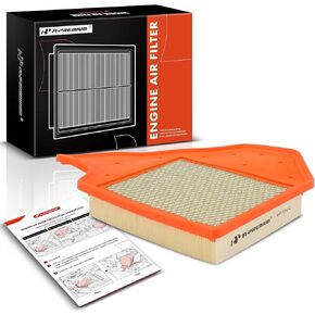 A-Premium Engine Air Filter Compatible with Chrysler Town & Country & Dodge Grand Caravan & Ram C/V & Volkswagen Routan, 2011-2020, Flexible Panel, Replace# 4861737AA