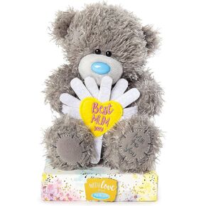 Tatty Teddy with 'Best Mum' Flower - Official Collection,Blue,Gold,Grey,Pink