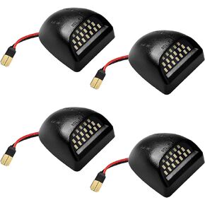 4 قطع مجموعة مصابيح لوحة ترخيص LED للسيارة، 36 قطعة LED 6500K أبيض متوافق مع سيلفرادو سوبربان تاهو سييرا 1500 2500 3500 HD Escalade EXT in Kuwait