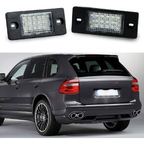 Gempro 2 قطعة LED لوحة ترخيص ضوء مصباح متوافق مع Volkswagen Touareg Tiguan VW Passat Wagon Jetta MK5 Golf Porsche Cayenne، مدعوم من 18SMD Xenon White LED Lights