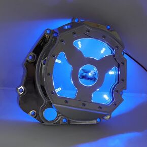 HTTMT- Black Glass See Through Engine Clutch Cover Protector Compatible with 2001-2005 GSXR 600 1000/2000-2005 GSX-R 750 Motorcycle [P/N: MT313-010A-BK] in Kuwait