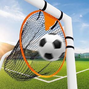 Top Bins Soccer Target Goal, 17.7 inch Diameter Soccer Target for Goal Training Football Soccer Target Net Practice Equipment to Improve Shooting Accuracy, Easy to Attach and Detach