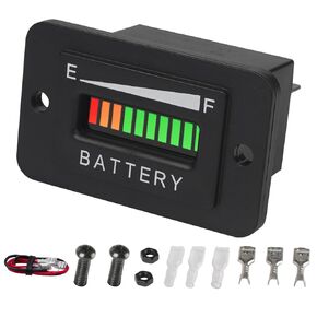 Yooreal 36V Battery Fuel Gauge Indicator,Battery Capacity Monitor for Lead-Acid Battery (Not Included Trojan Type) Powered Golf Car Travel Trailer Forklift Scrubber Motorcycle RV etc