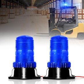 30 LED Forklift Lights Red Emergency Beacon Strobes 360° Warning Flashing Lights 30W DC10-110 for Forklifts, Fire Trucks, Ambulances, Police Cars