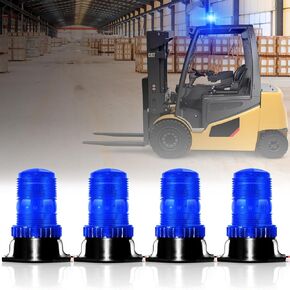 30 LED Forklift Lights Red Emergency Beacon Strobes 360° Warning Flashing Lights 30W DC10-110 for Forklifts, Fire Trucks, Ambulances, Police Cars
