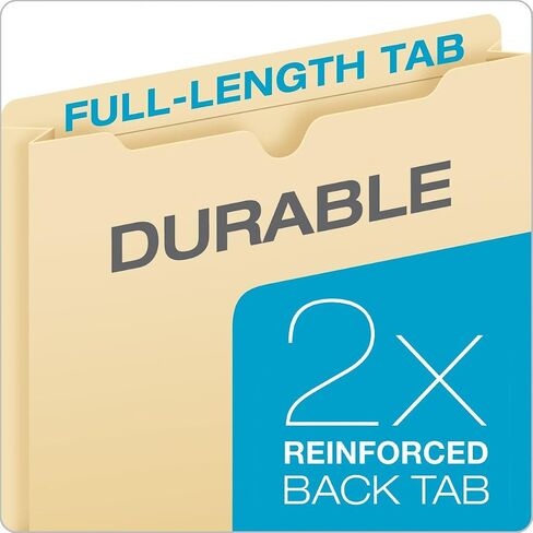 Pendaflex Colored File Jackets, Reinforced Tab, Flat, Letter Size, Red, 100 Jackets Per Box (B3010DTRED) in Saudi Arabia