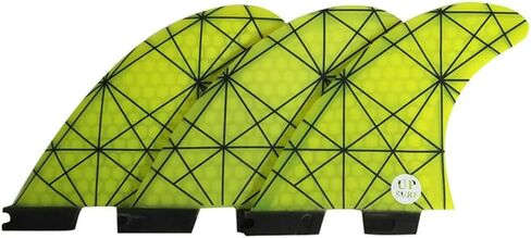 Fiberglass Reinforced Surfboard 3 Fins FCS2 G5/G7, Surfboard Tri Fin FCS II Thruster Set Choose Color and Size in Saudi Arabia