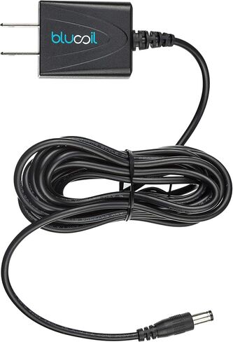 مصدر طاقة Blucoil 9V 670mA مع مركز محول تيار متردد نحيف بقابس أمريكي سلبي - متوافق مع BOSS، Behringer، DigiTech، Jim Dunlop، MXR، نوبلز، NUX، Roland، TC Electronic، Xotic، دواسات تأثيرات التكبير in Kuwait