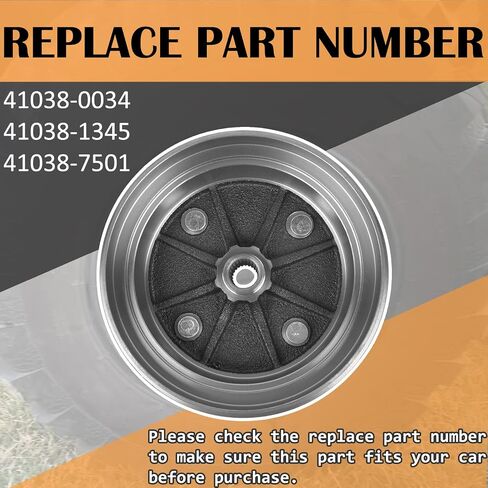 41038-1345 41038-0034 طبلة الفرامل الأمامية تناسب البغل 3000 3010 4000 4010 2001-2008 يستبدل 41038-7501 in Saudi Arabia