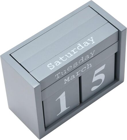 Bloomingville Paulownia Wood Perpetual Calendar, Nature in Kuwait