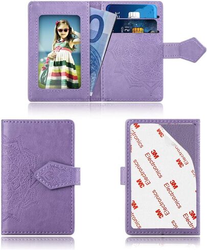 MEUPZZK Cell Phone Wallet Slim 3M Adhesive Credit Card Holder Stick on Wallet Cell Phone for iPhone/Android/Samsung Galaxy and Most Smartphones (A-Black) in Saudi Arabia