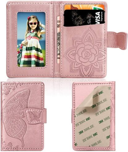 MEUPZZK Cell Phone Wallet Slim 3M Adhesive Credit Card Holder Stick on Wallet Cell Phone for iPhone/Android/Samsung Galaxy and Most Smartphones (A-Black) in Saudi Arabia