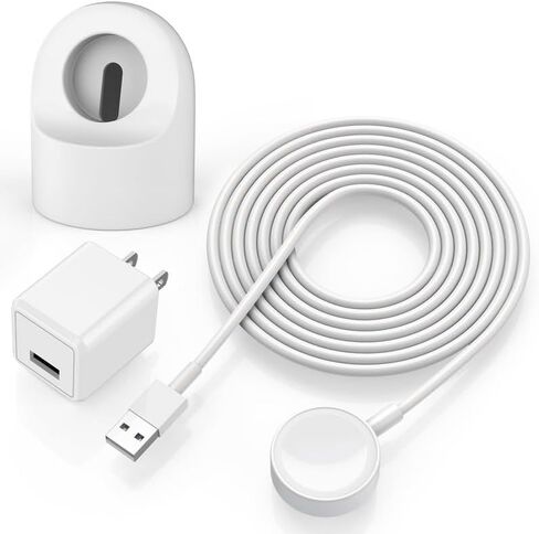 شاحن ساعة ابل بطول 10 قدم، مجموعة من 3 قطع حامل مغناطيسي لشاحن iWatch، كابل شحن سريع للغاية لساعة ابل، كابل شحن USB سريع لسلسلة ساعات Apple Ultra/SE/9/8/7/6/5/4/3/2 in Kuwait