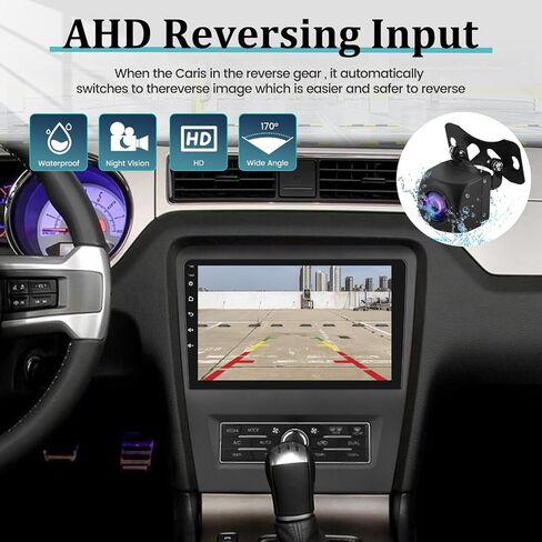 Android 13 Car Stereo for Ford Mustang 2010 2011 2012 2013 2014 - [2+64G] Wireless CarPlay and Android Auto - 10.1 inch Touchscreen Ford Headunit - WiFi/EQ/GPS/MirrorLink/SWC + AHD Backup Camera in Saudi Arabia