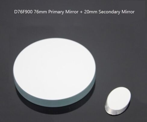 D76F900 Telescope Reflector Spherical Primary Mirror 76mm Ellipsoid Secondary Mirror 20mm Focal Length 900mm DIY Astronomical Telescope Accessories Newtonian Reflector telescoe Mirror in Saudi Arabia
