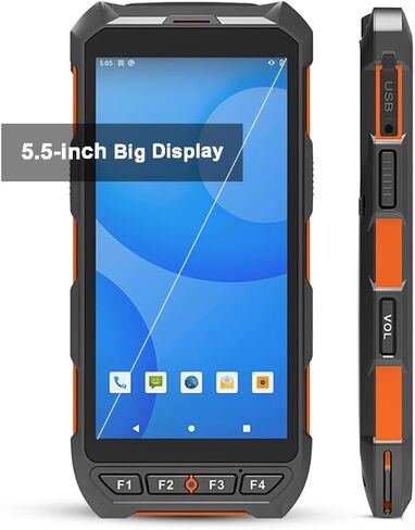 جهاز كمبيوتر محمول محمول بنظام Android 13، ماسح الباركود، ماسح ضوئي PDA بشاشة لمس 5.5 بوصة مع محرك مسح الباركود هانيويل 1D و2D المتكامل، واي فاي و4G LTE، للمستودعات والخدمات اللوجستية in Kuwait