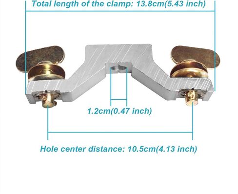 Moving Head Light Bridge Connector Truss Clamp Bracket, Quick Lock, Aluminium Alloy, 12 mm Aperture Diameter, 220 lb Load Capacity(8 Pack) in Saudi Arabia