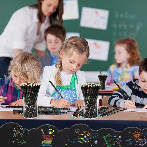 Pasimy 120 Pcs Reading Motivational Pencils Bulk Black Novelty Wooden Pencils with Eraser Classroom Inspirational Pencils with Sayings for Kids Student Teacher School Reward Gifts Stationery Party in Saudi Arabia