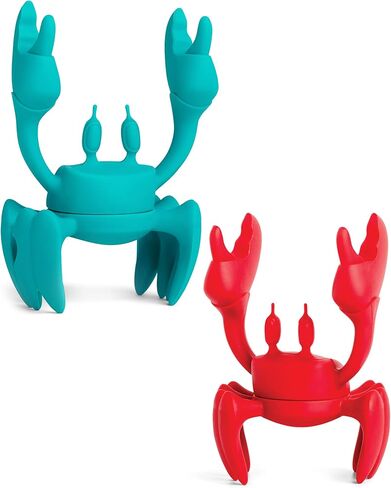 OTOTO Pack of 2 - Aqua the Crab Spoon Rest + Red the Crab Utensil Holder in Kuwait
