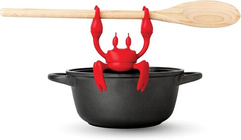 OTOTO Pack of 2 - Aqua the Crab Spoon Rest + Red the Crab Utensil Holder in Kuwait