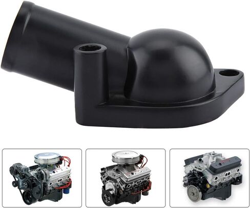 Tbest Thermostat Housing Kit,CNC Aluminum Alloy Water Neck Thermostat Housing 15??for SB & BB 265 283 305 327 Engines Black Sbc Water Neck thermostat housing 350 sbc thermostat housing in Saudi Arabia