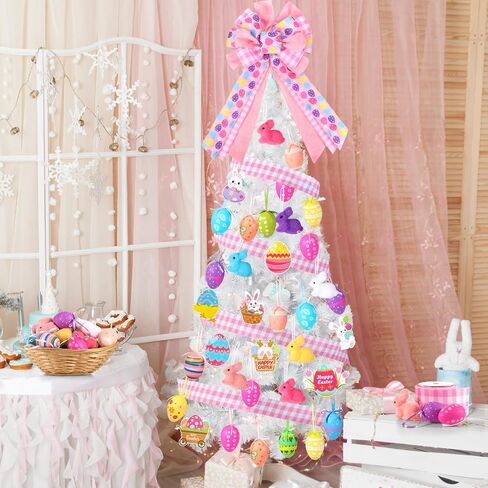 43 Pcs St. Patricks Day Tree Decorations Tree Ornaments St Patrick's Day Tree Topper Hat Bow Ribbon Tree Shamrock Coins Hanging Ornaments for Home Table Tree Party in Saudi Arabia