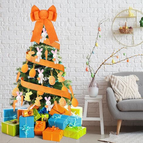 43 Pcs St. Patricks Day Tree Decorations Tree Ornaments St Patrick's Day Tree Topper Hat Bow Ribbon Tree Shamrock Coins Hanging Ornaments for Home Table Tree Party in Saudi Arabia