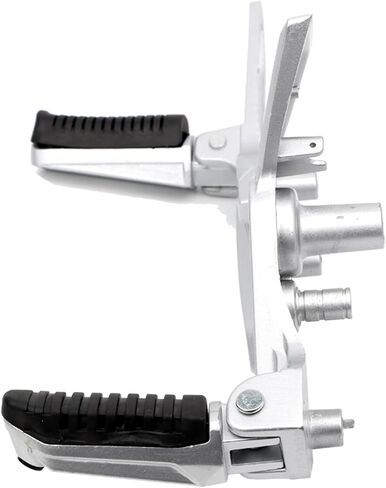 Minho Motorcyle Footpegs Right & Left Side in Aluminium Alloy Material Compatible with Honda Grom 2013-2016 Msx 125 SF, Black Color in Saudi Arabia