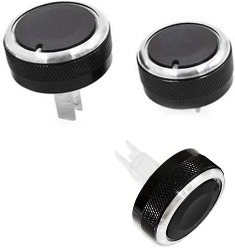 3 قطعة/المجموعة تصفيف السيارة تكييف الهواء التحكم في الحرارة مقبض مفتاح التشغيل AC مقبض اكسسوارات السيارات لنيسان تيدا NV200 ليفينا Geniss in Kuwait