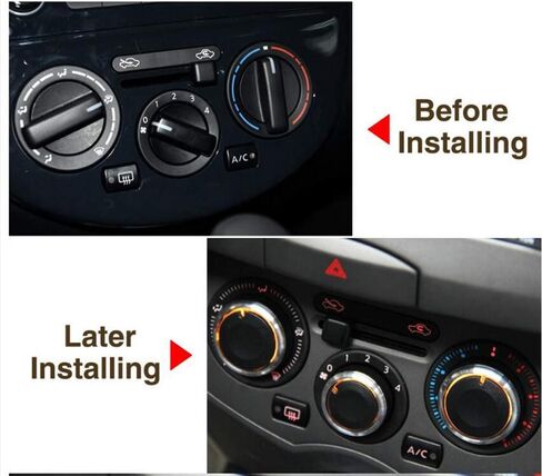 3 قطعة/المجموعة تصفيف السيارة تكييف الهواء التحكم في الحرارة مقبض مفتاح التشغيل AC مقبض اكسسوارات السيارات لنيسان تيدا NV200 ليفينا Geniss in Kuwait