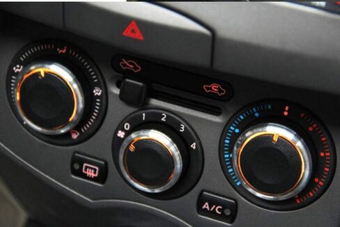 3 قطعة/المجموعة تصفيف السيارة تكييف الهواء التحكم في الحرارة مقبض مفتاح التشغيل AC مقبض اكسسوارات السيارات لنيسان تيدا NV200 ليفينا Geniss in Kuwait