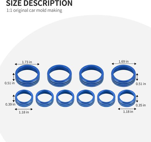 Linskip Dash Control Knob Trim Kit متوافق مع 2024 2023 2022 2021 Chevy Suburban، مناسب لسيارة شيفروليه تاهو 2021-2024، أغطية مقابض التبديل للملحقات الداخلية Suburban وTahoe (أحمر) in Kuwait