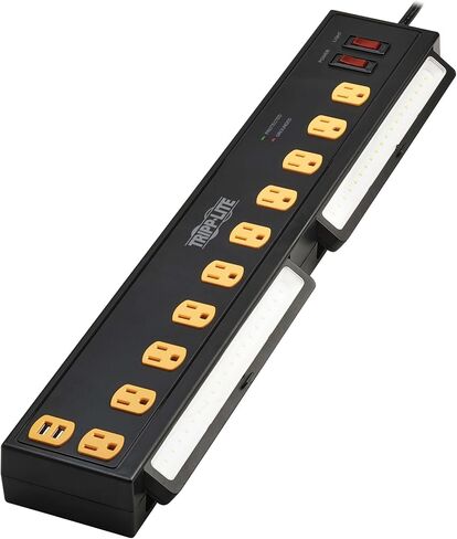 Eaton Tripp Lite TLP1010USB 10 Outlet Surge Protector Light Bar 2 USB Ports in Kuwait