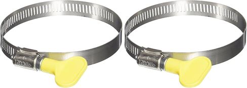 5Y04858 2 1/2"-3 1/2" مشابك مفتاح تشغيل منقوشة لخرطوم RV، (عبوة من 2) in Saudi Arabia