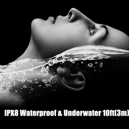 مشغل MP3 مقاوم للماء للسباحة، IPX8 8GB للسباحة تحت الماء MP3، الجري، الرياضات المائية، وقت اللعب 20 ساعة، كابل شحن مغناطيسي in Kuwait