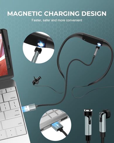 مشغل MP3 مقاوم للماء للسباحة، IPX8 8GB للسباحة تحت الماء MP3، الجري، الرياضات المائية، وقت اللعب 20 ساعة، كابل شحن مغناطيسي in Kuwait