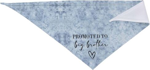 تمت ترقيته إلى Big Brother Dog Bandana Gender Reveal Dog Bandana Reversible، ملحقات دعائم الصور، هدية لمالك محبي الكلاب (Teinture cravate-Blue) in Saudi Arabia