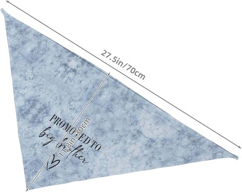 تمت ترقيته إلى Big Brother Dog Bandana Gender Reveal Dog Bandana Reversible، ملحقات دعائم الصور، هدية لمالك محبي الكلاب (Teinture cravate-Blue) in Saudi Arabia