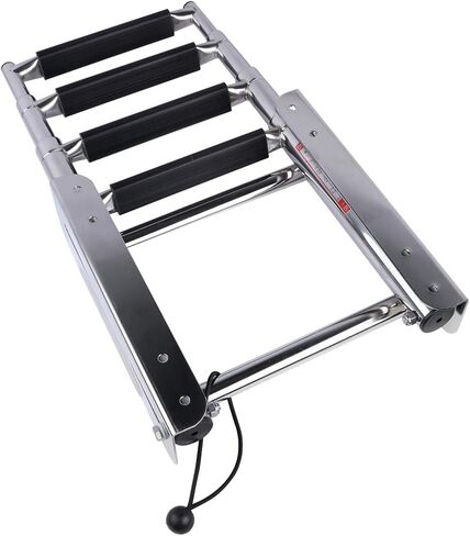 316 الفولاذ المقاوم للصدأ 4 خطوة سلم القارب تحت منصة سلم عائم الشريحة للتمديد سلم السباحة ماكس. قم بتحميل 600 رطل لقارب اليخوت البحري in Kuwait