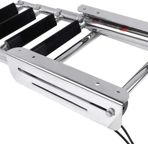 316 الفولاذ المقاوم للصدأ 4 خطوة سلم القارب تحت منصة سلم عائم الشريحة للتمديد سلم السباحة ماكس. قم بتحميل 600 رطل لقارب اليخوت البحري in Kuwait