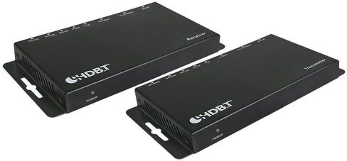 مجموعة موسع HDMI طويلة المدى 4K HDR HDbaseT 330ft 100m ETHERNET 18GBPS Single CAT5e CAT6 CAT7 2.0B 4K @ 60hz UltraHD YUV 4:4:4 جهاز استقبال غير مضغوط IR RS232 HDCP2.2 CONTROL4 Savant in Kuwait