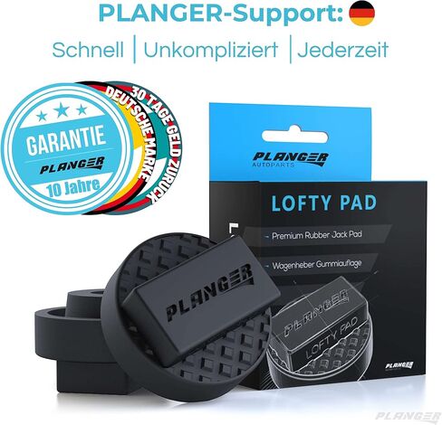 PLANGER® - وسادة مسطحة عالية - وسادة رافعة مطاطية (للسيارات Mini وOpel) - احمِ سيارتك وسيارات الدفع الرباعي واللحام عند رفعها بمقبس عربة هيدروليكي أو رافعة السيارة in Kuwait