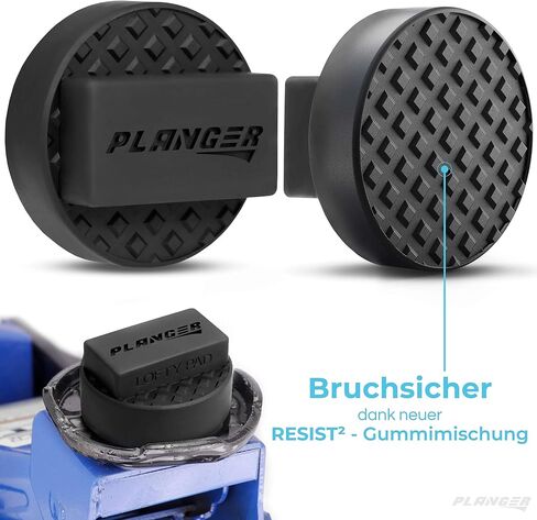 PLANGER® - وسادة مسطحة عالية - وسادة رافعة مطاطية (للسيارات Mini وOpel) - احمِ سيارتك وسيارات الدفع الرباعي واللحام عند رفعها بمقبس عربة هيدروليكي أو رافعة السيارة in Kuwait