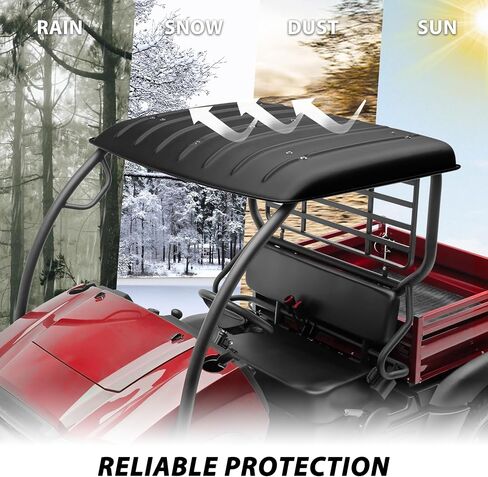 سقف بولي SAUTVS للبغل، سطح علوي بلاستيكي مدمج لملحقات Kawasaki Mule 600 610 SX 4X4 2005-2023 (استبدال KAF600-005B) in Saudi Arabia