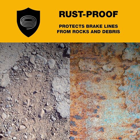 4LifetimeLines 3/16" x 8 ft Stainless Steel Brake Line Protector Gravel Guard - Spring Coil Design, Heavy-Duty Protection, Universal Fit, Easy Installation in Saudi Arabia