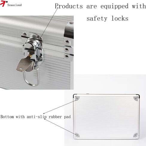 صندوق القرص الصلب مقاس 3.5 بوصة، حقيبة تخزين HDD ذات 20 فتحة حماية مع حافظة صلبة من الفوم in Kuwait