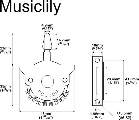 Oak-Grigsby 6-Way Pickup Selector Blade Switch Lever Switch for Strat Tele Style Electric Guitar in Saudi Arabia